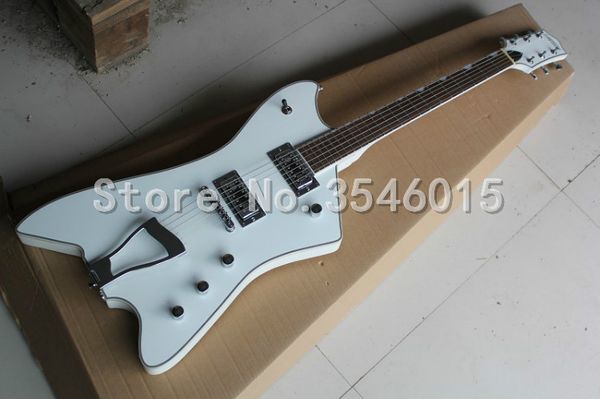 

good-looking new custom white electric guitar customizable.