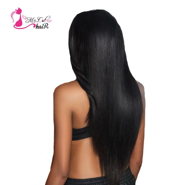 

peruvian straight hair ms cat hair products 1 piece natural color 100% human hair 8"-26" -remy hair weave bundles, Black;brown