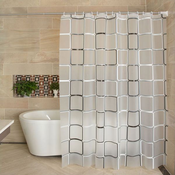 

feiqiong brand waterproof shower curtain liner 180x180 peva fabric for the bathroom with 12 hooks