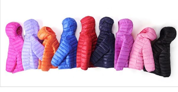 

2018 new children, boys and girls, warm cotton padded jacket, autumn and winter children's lightweight feather down cotton clothes, Blue;gray