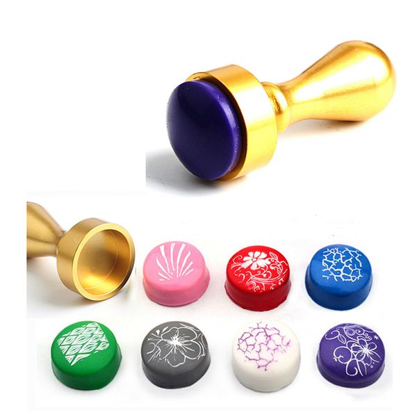 

nail art gold silver metal nail plate silicon stamper soft stretchy head easy print diy stamping for decorations tool, White