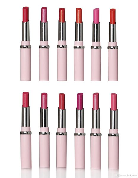 rot blinken Lippenstift 12p = 1 Dutzend Kinder junge Mädchen dayliy Make-up Nude Make-up-Lip Rouge rosa Rohr willkommen OEM-Bestellung