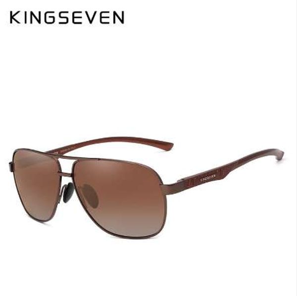 

kingseven 2018 brand men aluminum sunglasses hd polarized uv400 mirror male sun glasses women for men oculos de sol, White;black