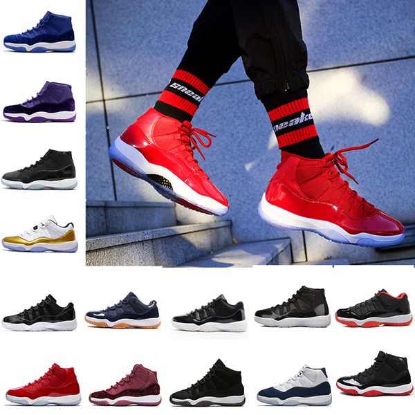 

11 basketball shoes xi men women prom night gym red midnight navy space jam low infr ared 23 varsity red gs heires navy gum university blue