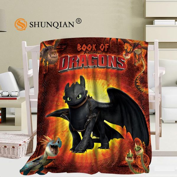 

custom how to train your dragon travel blanket home tv casual relax for family soft fluffy warm blanket