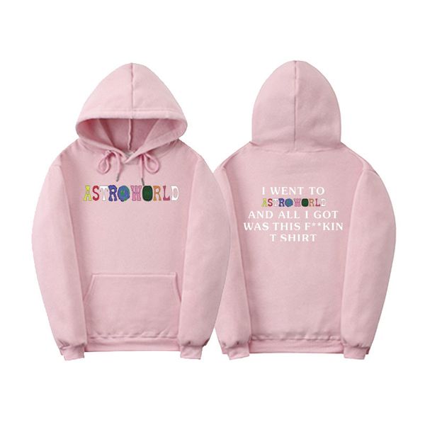 

fashion impressao travis scotts astroworld com capuz hoodies dos homens/mulheres roupas 2018 new harajuku hip hop hoodies, Black