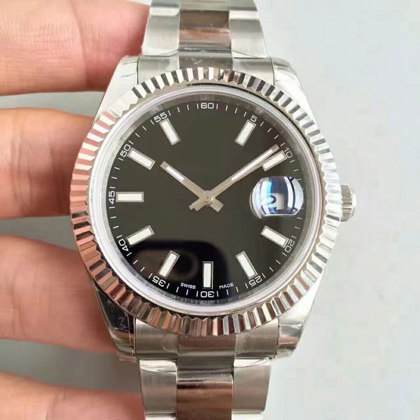 

watches men luxury brand just series 41mm sapphire glass original folding buckle automatic movement selling the world, Slivery;brown