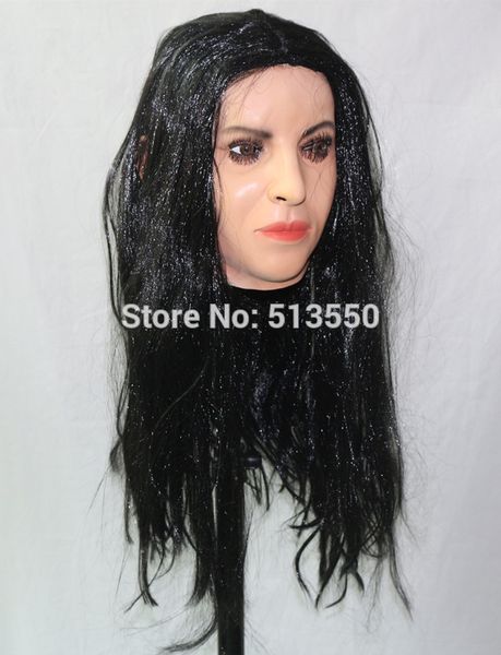 

halloween cosplay costume latex crossdressing female mask for male transgender dress up