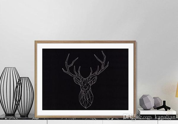 

Animals Art Poster Print Deer Minimalism Wall Decor Pictures Painting Home Decor Poster Canvas Unframe 16 24 36 47 Inches