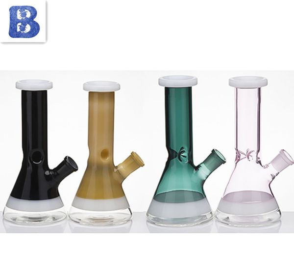7,8-Zoll-Glasbong mit Glas-DownStem-Schüssel, dicke Glasbongs, 18 mm weiblicher Bubbler, Wasserpfeifen-Banger-Aufhänger