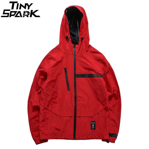 

hip hop hoodie windbreaker jacket fashion harajuku streetwear hooded jackets mens casual zipper track jackets coat autumn 2018, Black;brown