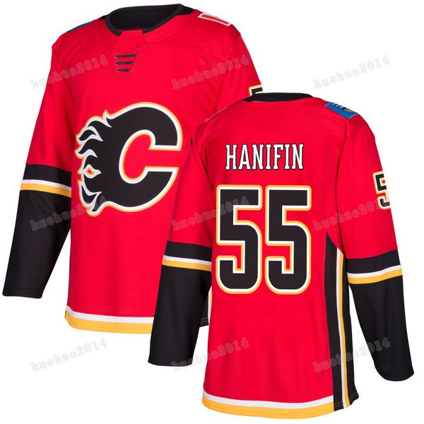 

55 Noah Hanifin Calgary Flames Garnet Hathaway Oliver Kylington Brett Kulak Jon Gillies Michael Stone Travis Hamonic Mark Giordano Jersey