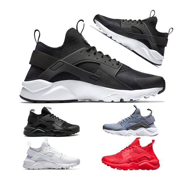 

luxury trainers huarache 4.0 1.0 running shoes men sneakers women designer shoes off black white gold red grey sports shoes