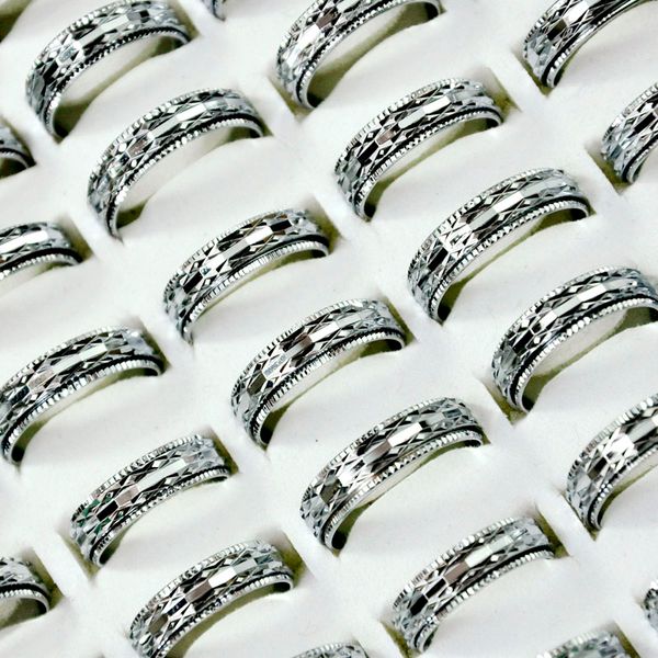 

50 pcs mixed style vintage sier rotatable women's ring feminine jewelry wholesale rings bulks lots lr4071, Golden;silver