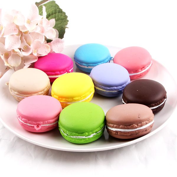 

soft squishy macaron dessert cake cute cell phone straps kids toys gift charms cream bread scented