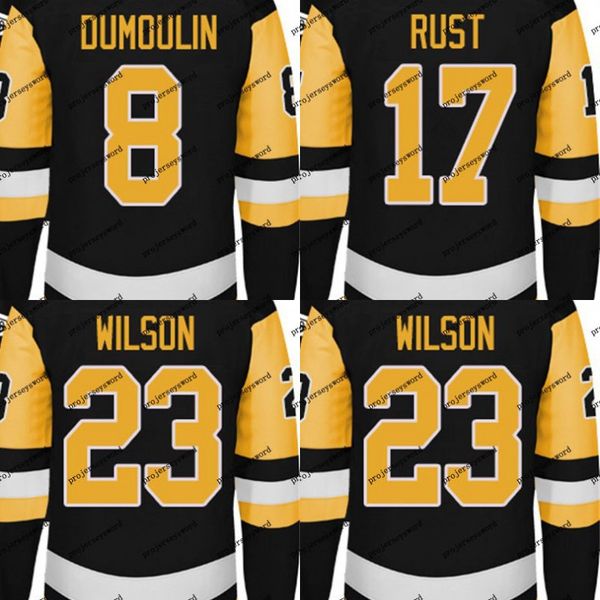 

Mens 2017-18 Season Jersey 8 Brian Dumoulin 17 Bryan Rust 23 Scott Wilson With 50 Years 100 Years 2017 Stanley Cup Final Champions Patch
