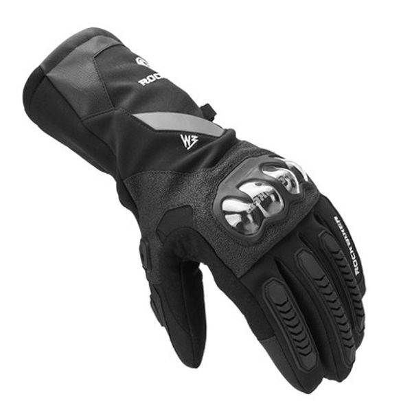 

rock biker breathable leather motorcycle gloves/racing cross-country gloves/outdoor gloves cycling gloves waterproof rbg032, Black