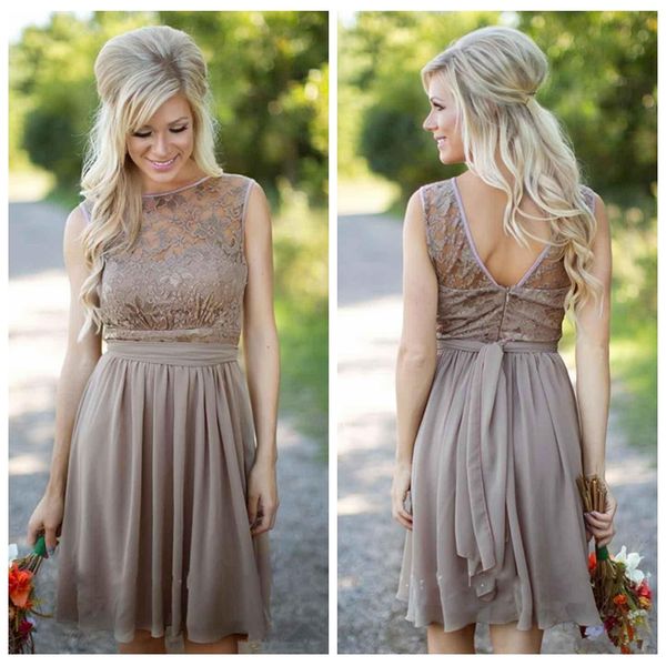 

2021 chiffon short country bridesmaid dresses lace bridesmaids dress wedding guest dress beach maid of the honer summer vestidos, White;pink