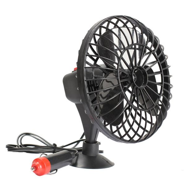 

portable car cooling fan 12v auto mini cooler cigarette lighter charger with suction cup ventilador coche for caravan black