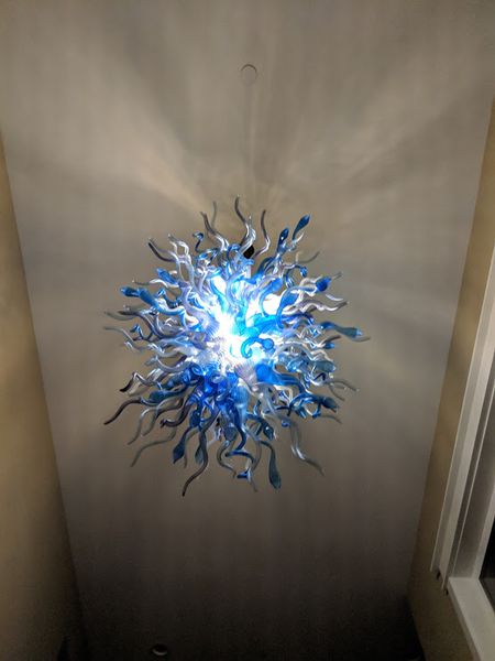

довольно синий art люстра для villa decor 110-240 led источника света итальянского подвесного светильника для лестничного украшения дома