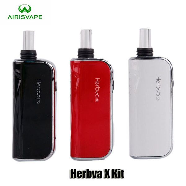 

100% оригинал Airis Herbva X Kit 1800 мАч аккумулятор 3 в 1 сухой травы воск толстый масло испаритель Vape Pen комплекты с керамической камерой