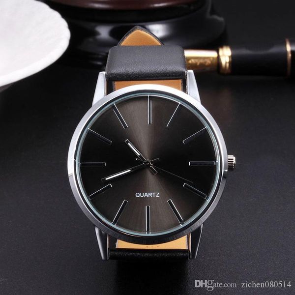 

Мода Марка женщин мужчин унисекс кожаный ремешок кварцевые наручные часы 2472