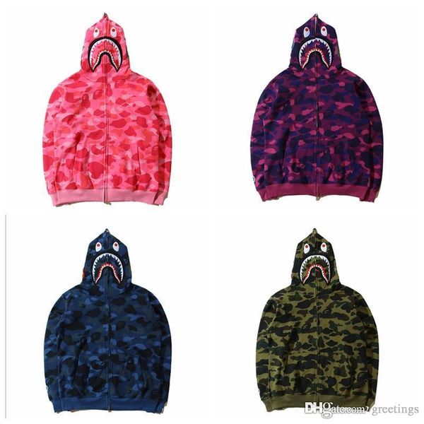 

Tide Марка Акула Мода Печати Плюс Кашемировый Толстовка Свитер Мужчины Женщины Кардиган Толстовка Личность Толстовка Куртка Пальто