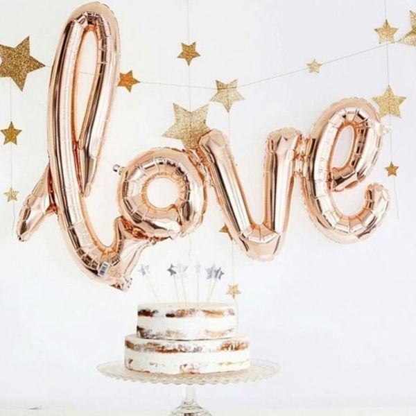 

letter balloons love siamesed foil balloons wedding decoration ballons romantic valentine's day love letter balls party supplies