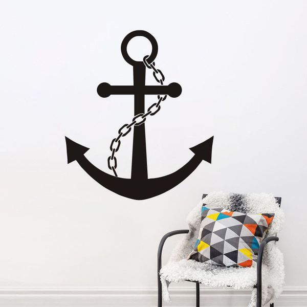 Vintage Anchor Wall Stickers Pvc Self Adhesive Wallpapers Can Be Removable Arts Decals Waterproof Sitting Room Bedroom Decor Wall Decorative Decals