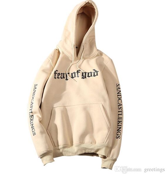 

Men Brand Fear Of God Hoodie Beige Purpose Tour Sweatshirt Gorilla Wear Hiphop Sweatshirt Skateboard Wes High Quality Casual Hoodies