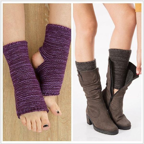 

yoga latin dance socks for women leg protection knitted keep warm sports yoga boots pilates socks 5 colors, Pink;yellow