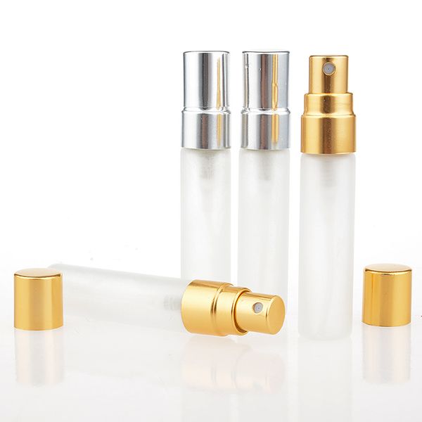 

5 мл мини портативный стеклянные флаконы духов с золотой серебряный черный алюминиевый атомайзер пустые косметические контейнеры для путешес