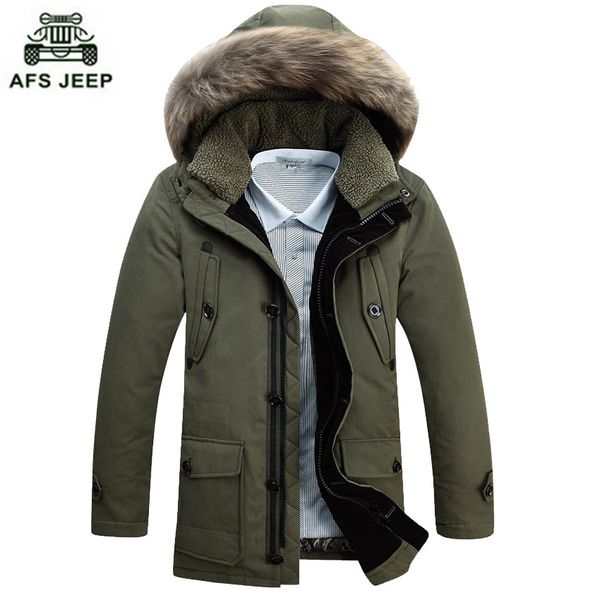 

fashion casual men's long down jacket fur trench hood thick warm large size white duck down jacket 200yw1, Black