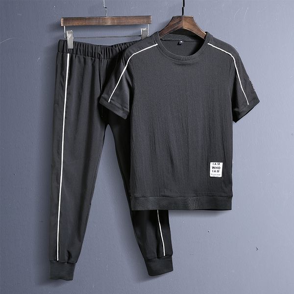 

bormandick men sport suits running sets men jogging fitness training suits running sport tracksuit mens gym sets kxp18 d86 48-1, Gray