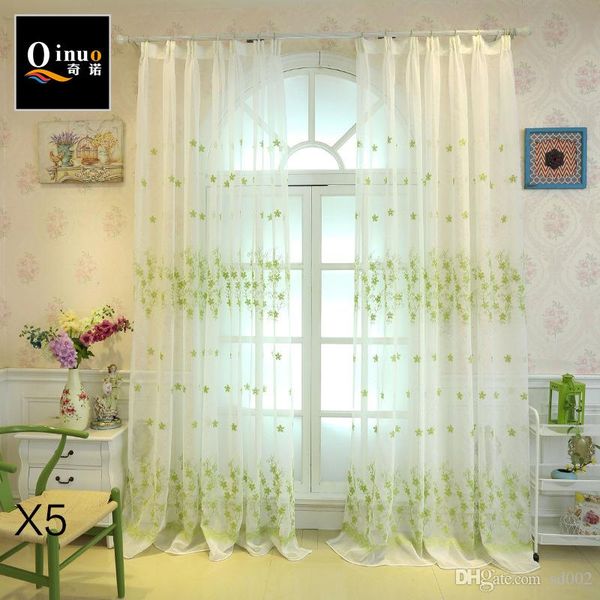 Bedroom Window Sheer Curtains Living Room Voile Countryside