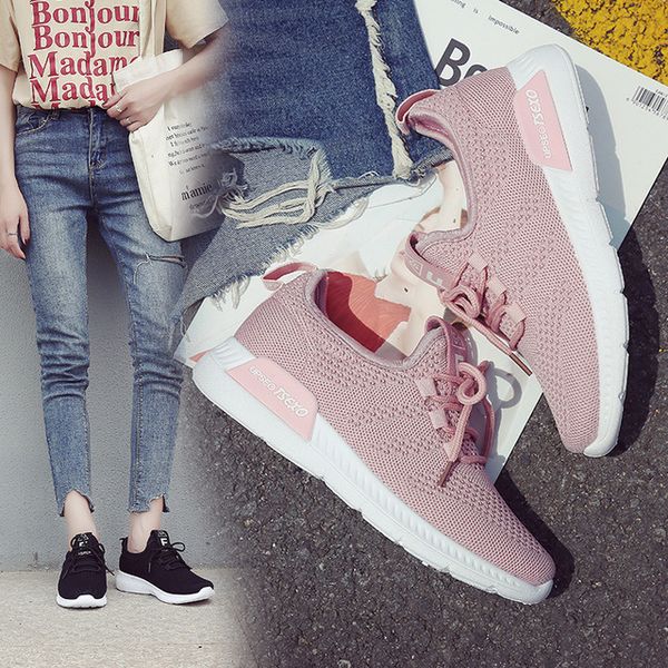 

sports shoes woman breathable light run students new spring summer nets women shoes slow stepversion sports travel walking