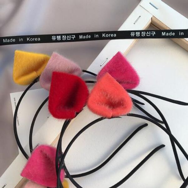 

fashion women pretty christmas cat's ear thin hairband girl's korean headwear lady's little devil hair accessories