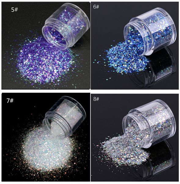 

wre #12colors (10g jar)new arrival color metal shiny dust acrylic uv gel nail art tips set glitter dust powder make up mixed, Silver;gold
