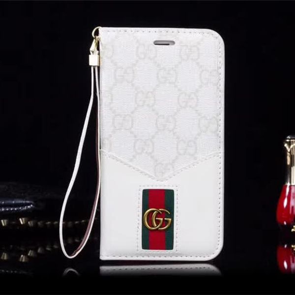 

Luxury Phone Case for IPhone X XS XR Xs Max 7 7plus 8 8plus Leather stitching Wallet Phone Case Designer Metal Logo Phone Case