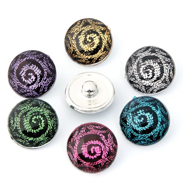 

noosa chunks snap button jewelry rose flowers 18mm snap resin buttons fit 18mm snaps bracelet bangles jewelry