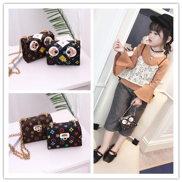 

2018 New Kids Handbag Lovely Girls Mini Purses Shoulder Bags Teenager Girls Princess PU Little bird Printed Bags Cute Christmas Gifts 5 Colo