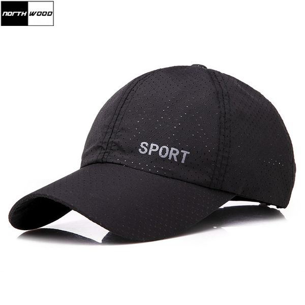 

northwood] 2018 summer cap men baseball cap breathable sun snapback hat ultra-thin casquette femme sport letter dad hat, Blue;gray