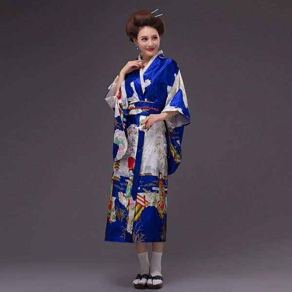 

japanese kimono traditional dress cosplay female kimonos woman 2018 yukata obi haori long kimono ta453, Red