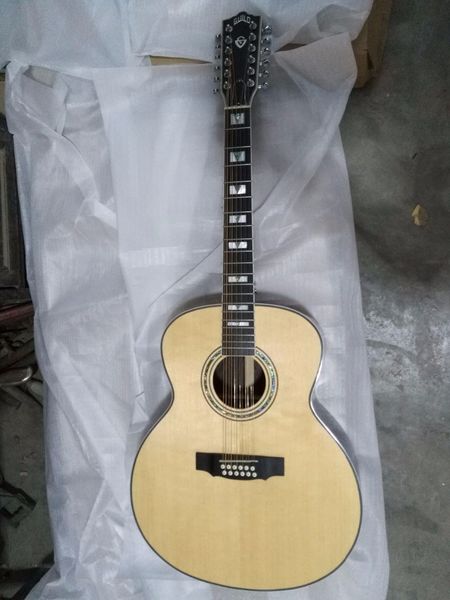 

8sounds music 12 strings solid cedar wood 12 string jumbo acoustic guitar