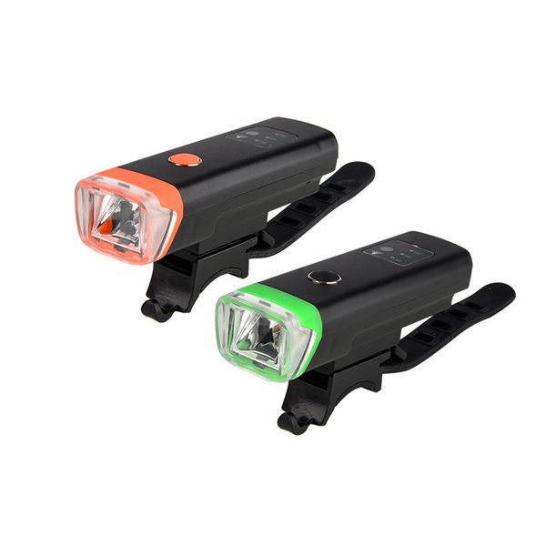 

usb rechargeable water-resistant bike front handlebar flashlight