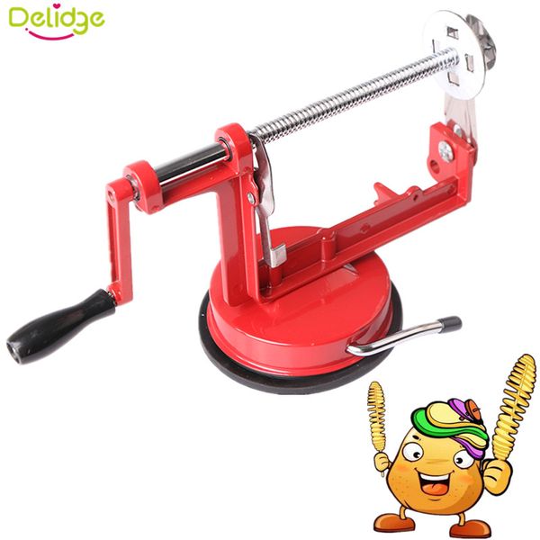 

алюминиевый сплав ручной поворот картофельный slicer из нержавеющего металла сладкий картофель витой торнадо картофельный ломтик diy кухонны