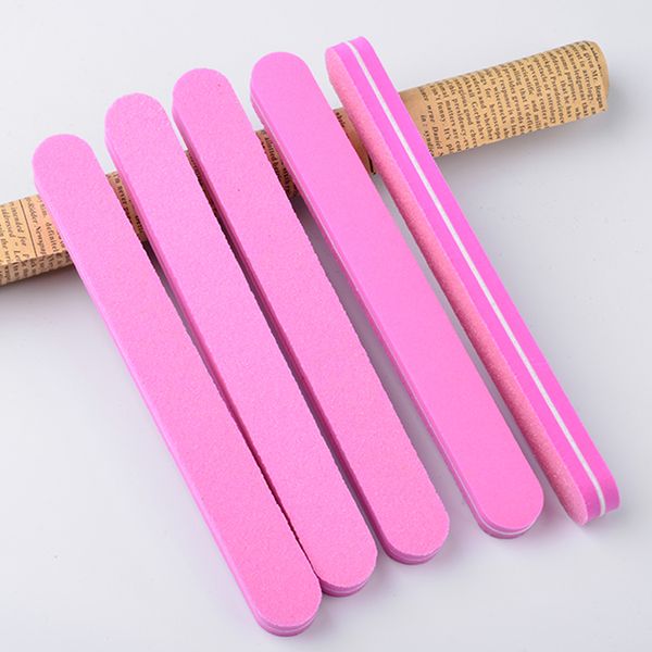 

5 pcs/set thick nail art sandpaper 100/180 nail files buffer tips polishing grinding manicure pedicure tools