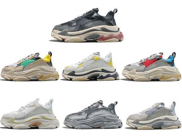 

Hot Sale!! 2018 INS New Paris 17FW Triple-S Running Shoes Luxury Dad Shoes Unisex Men Women Running Sneakers Trainer Sneakers