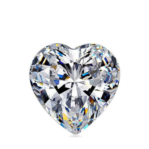 

0 1ct 4 0ct 3mm 10mm heart cut d f color vv clarity ynthetic diamond moi anite tone 3ex cut loo e diamond with a certificate for etting