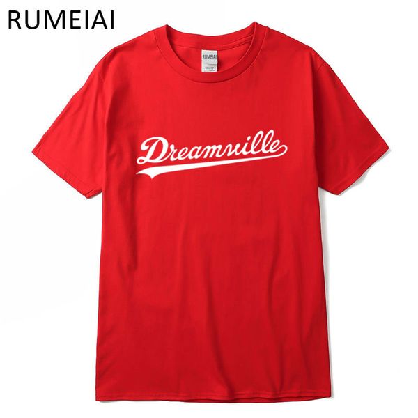 

dreamville printed mens designer casual tshirts summer male crew neck tees skateboard hip hop short sleeve, White;black